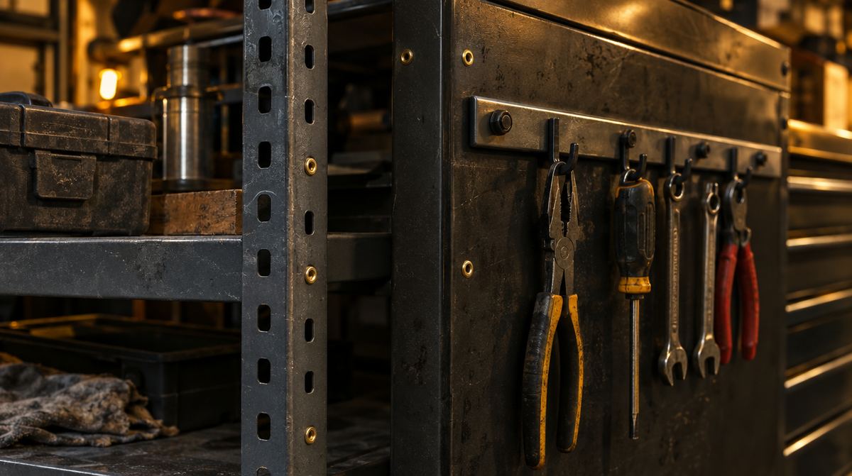 Thin steel in a shop